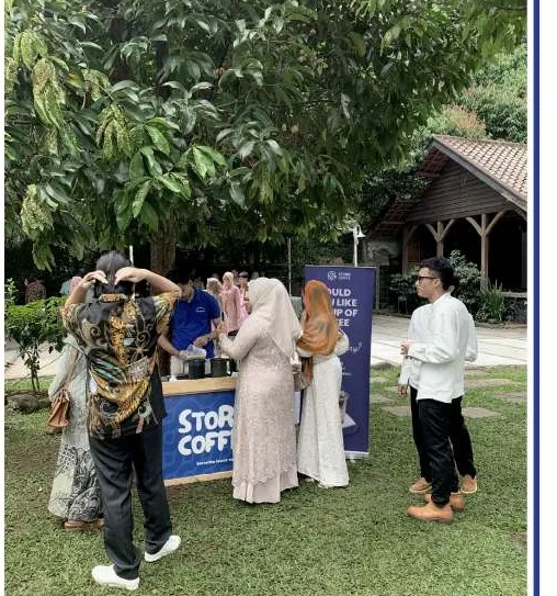 Booth Storia di acara wedding outdoor